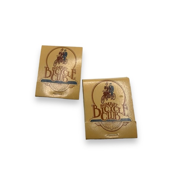 Vintage Matchbooks - Bombay Bicycle Club LOT OF TWO UNSTRUCK 70s 80s Excellent - Picture 4 of 4